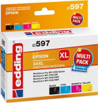 EDDING EDD-597 - 22.4 ml - 14 ml - 1100 Seiten - 950 Seiten - 4 St&uuml;ck(e) - Single pack
