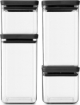 Brabantia Tasty+ Square Plastic Black Transparent