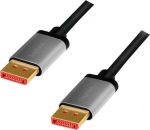 LogiLink DisplayPort 1.4 M/M 1.0m czarno-szary - kabel LogiLink Premium DisplayPort v1.4 1.0m M/M 8K/60Hz