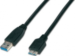 Triotronik Wirewin USB 3.0 Kabel, A-Stecker/Micro B-Stecker, schwarz