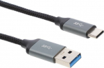 Kabel USB Montis USB-A - USB-C 1 m Black and gray (MT003)