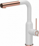Kitchen faucet Quadron Angelina Q Line PullOut standing white with gloss (84818011)