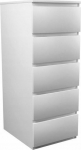 Topeshop CABINET CABINET 5 DRAWER W5 WHITE