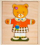 Smily Play Wooden puzzle Teddy bear girl
