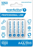 Rechargeable batteries everActive Ni-MH R03 AAA 1050 mAh Professional Line