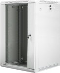 Lanberg Wall-mounted cabinet installation 19 18U 600X600mm szara (drzwi szklane)