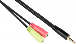 Alcasa Good Connections Headsetadapter Klinke 3.5mm OMTP Pin-Bel