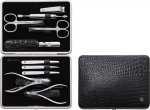 Zwilling CLASSIC Leather frame case, croco black, 10 pcs