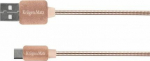 Kabel USB Kruger&Matz USB-A - microUSB 1 m Pink (KM0360)
