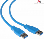 Kabel USB Maclean USB-A - 3 m Niebieski (MCTV-583)