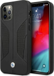 BMW BMHCP12MRSCSK Leather Perforate Sides Hardcase for iPhone 12 / 12 Pro 6.1" / black