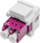 DIGITUS LWL Kupplung LC/LC Multimode-OM4 Dupl.Keystone-Modul