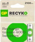 GP Batteries 1x4 GP ReCyko+ NiMH Rech.Battery AA 2100mAH, ready to use