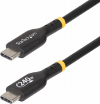 StarTech.com 1m USB C Charging Cable, USB-IF Certified USB-C Cable, 240W - USB-kabel - 24 pin USB-C (hane) till 24 pin USB-C (hane) - USB 2.0 - 48 V - 5 A - 1 m - extended power range (EPR), USB-power supply (240W), Support for Power Delivery 3.1 - svart