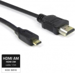 Kabel Qoltec HDMI Micro - HDMI 1.5m czarny (50510)