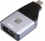 Techly Videoadapter - USB-C male to HDMI female - Schwarz, Silber - support for 4K60Hz (3840 x 2160)