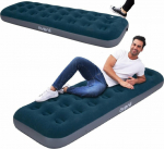 JiLong Flocked inflatable mattress 1-passenger car with built-in foot pump 191x73x22cm (24130)