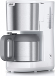 Braun IDCollection KF1505 WH, Filter coffee machine, 1.2 l, Ground coffee, 1000 W, Wei&szlig;
