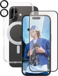 PanzerGlass CARE by Feature 3-in-1 Ceramic Bundle iPhone 16 Beskyttelsescover Transparent Apple iPhone 16