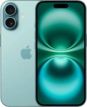 Apple iPhone 16 Plus - 5G smartphone - dual-SIM / Internal memory 256 GB - OLED - 6.7" - 2796 x 1290 pixels - 2 rear cameras 48 MP, 12 MP - front camera 12 MP - blue-green