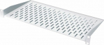 BKT Elektronik Fixed shelf 19&acute;&acute;, 2U, 300mm, mounting at front RAL 7035 grey