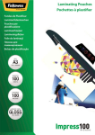 Fellowes A3 100 mic - laminating foil