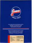 Foma fotopaber Fomabrom 141 N Chamois 20.3x25.4cm 25 lehte