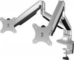 Monitor Arm IcyBox 2 Monitors up to 32"/9kg neig&schw si retail