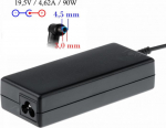 Laptop Power Supply Akyga 90 W, 3 mm, 4.6 A, 19.5 V (AK-ND-26)