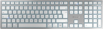CHERRY TAS KW 9100 SLIM FOR MAC Wireless DE-Layout silver/w