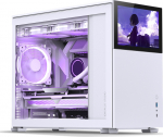 Jonsbo D31 Screen Micro-ATX Case, Tempered Glass - white