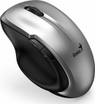 Genius Computer Technology Mouse Genius Genius Mouse Ergo 8200S, 1200DPI, 2.4 [GHz], Optical, 5kl., Wireless, Silver, 1 szt AA, Blue-Eye sensor, Adapter USB-C