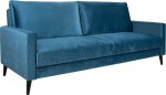 Sofa bed ANNA with storage box, bluish green velvet