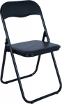 Folding chair CATERINA black/PVC