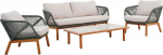 Garden furniture set TUXEDO table, sofa and 2 chairs
