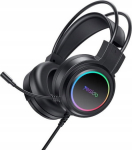 KIN yesido Headphones Gaming EK05 RGB USB + Microphone, BLACK / CZARNY