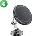 yesido Magnet. Car Holder C306 Wireless 15W, MagSafe, BLACK / CZARNY