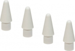 Tucano Apple Pencil/Tucano Pencil 3 replacement tips, 4 pcs, white
