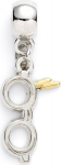 The Carat Shop Ltd Carat Shop Harry Potter - Lightning Bolt with Glasses Slider Charm Silver (HP0176)