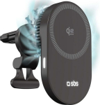 magnetic holder SBS z wireless charger Qi2.2 25W z active cooling - czarny