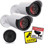 Camera IP Atrapa Set of two dummy cameras IR LED 1800 WT