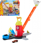 Mattel Hot Wheels City Super Fire Department Fire Station Set + tor (JHL95)