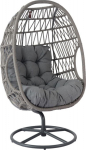 Leisure chair CASSIA swivel 85x85xH151cm, grey