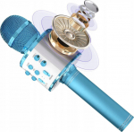 Microphone ExtraLink Karaoke microphone with backlit speaker RGB NIEBIESKI