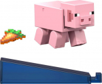 Mattel Minecraft: Redstone Charged - Pig 8cm Figure (JJR96)