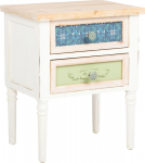 Night stand BIANCA 48x35xH58cm, antique white