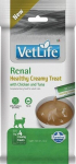FARMINA Vet Life Cat Renal Creamy treat with Chicken & Tuna box &ndash; cat treat &ndash; 4x15g