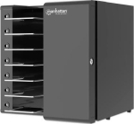 Manhattan Charging cabinet with 7 Steckdosen bis 16" schwarz