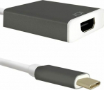 Adapter USB Qoltec USB-C - HDMI Czarny (50427)