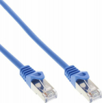 InLine Patchcord F/UTP, Cat.5e, niebieski 1m (71501B)